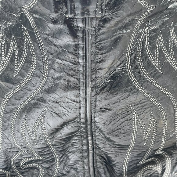 🔥 Vintage Python & Leather Cowboy Boots – Size 8M – Two-Tone Western Realness - Picture 13 of 15